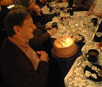 celebrating Richard's birthday at Guarino's
